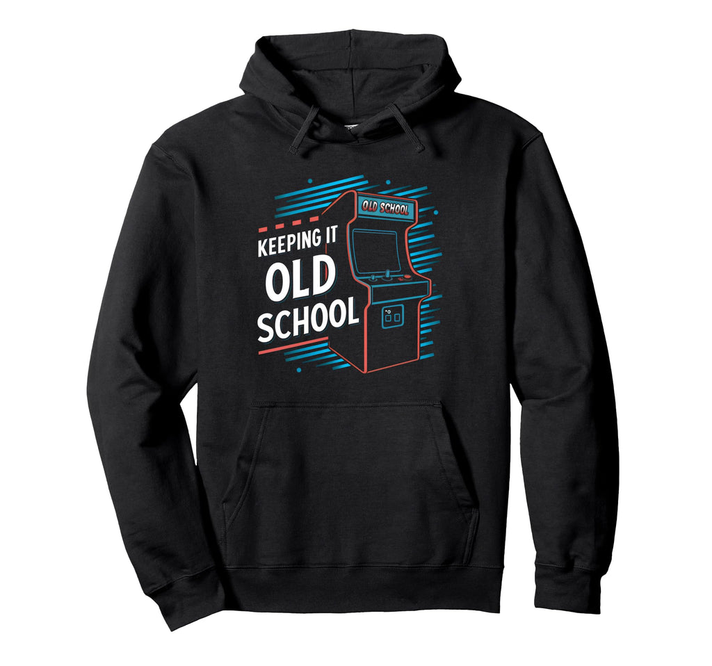 Keeping It Old School Gamer 80S 90S Hoodie - Custom Art Print Men Women - T-Shirt, Sweatshirt, Hoodie