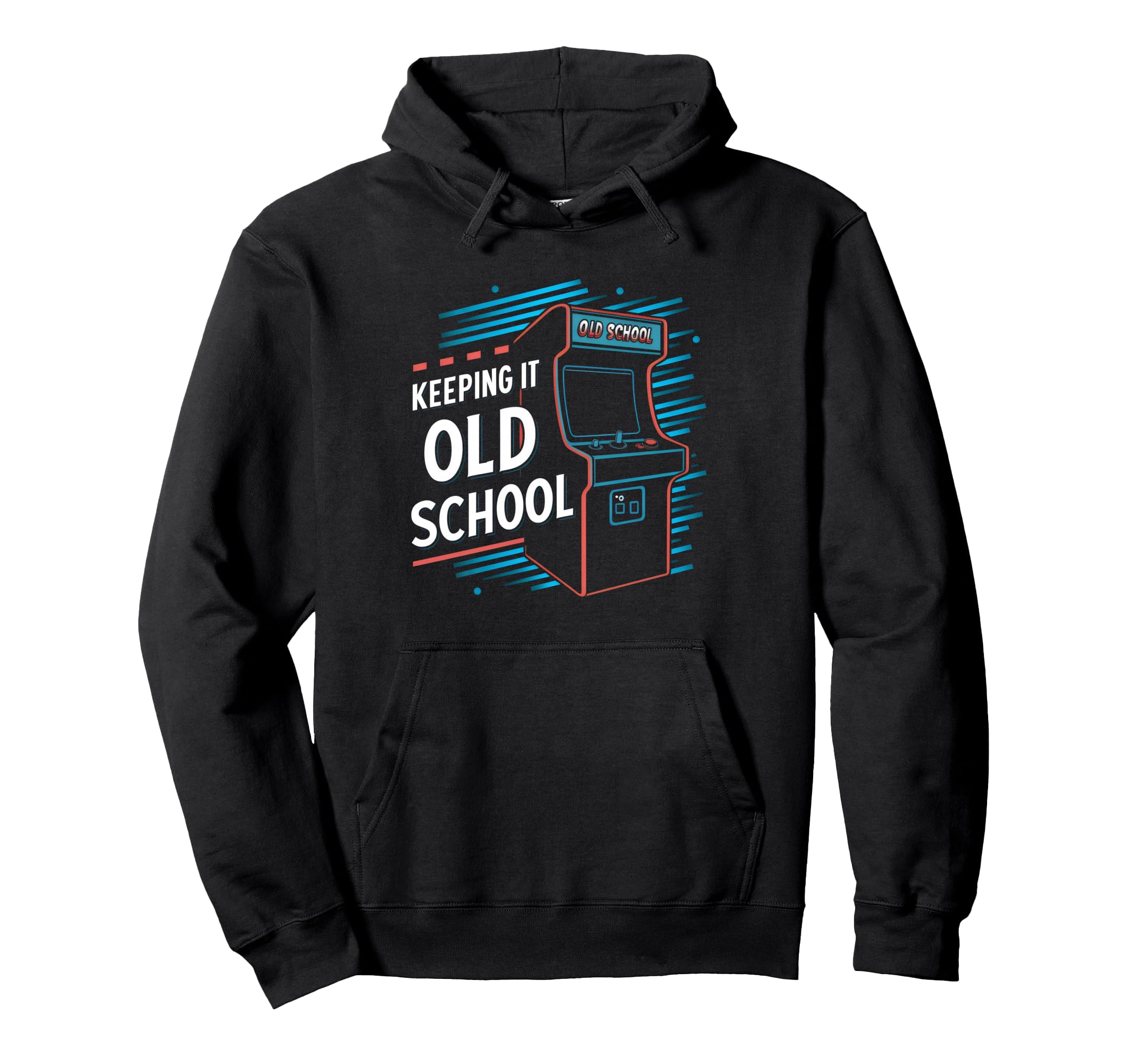 Keeping It Old School Gamer 80S 90S Hoodie - Custom Art Print Men Women - T-Shirt, Sweatshirt, Hoodie