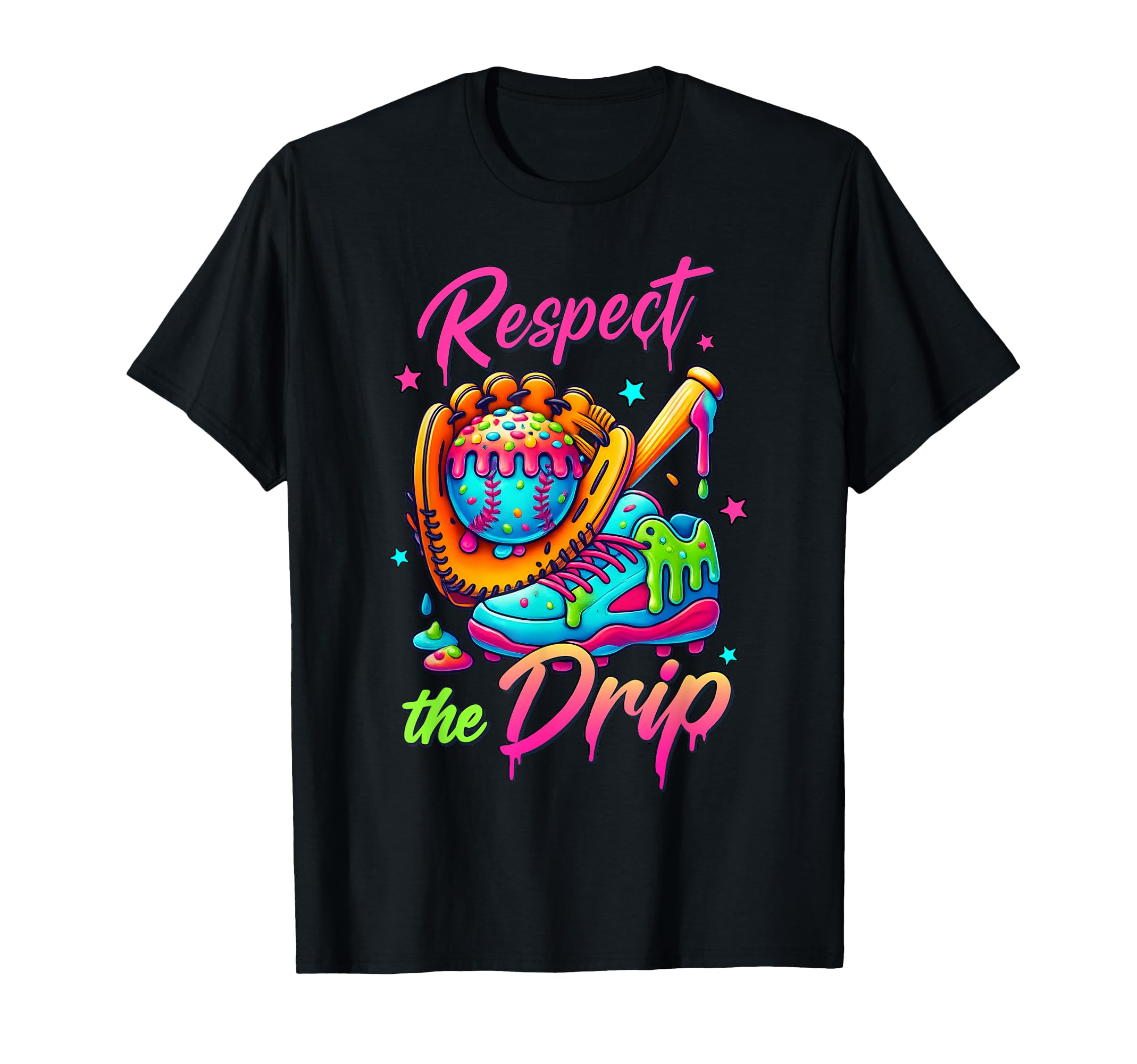 Respect Drip Ice Cream Drip T-Shirt - Trendy Graphic Men Women - T-Shirt, Sweatshirt, Hoodie