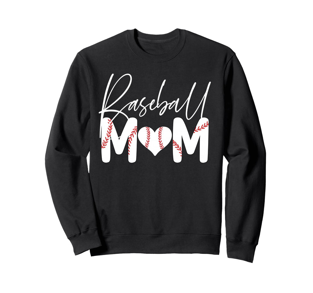Baseball Mom Sweatshirt - Minimalist Print Men Women - T-Shirt, Sweatshirt, Hoodie
