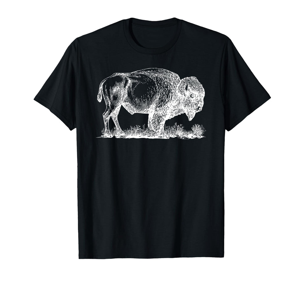 American Buffalo American Bison T-Shirt - Custom Art Print Unisex - T-Shirt, Sweatshirt, Hoodie
