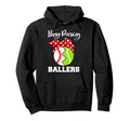Busy Raising Ballers Funny Baseball Hoodie - Novelty Apparel for Adults - T-Shirt, Sweatshirt, Hoodie