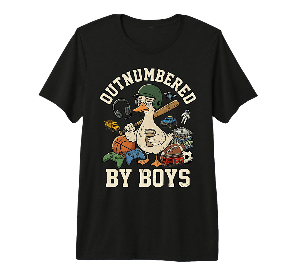 Outnumbered Funny Mom Goose T-Shirt - Casual Everyday Wear Men Women - T-Shirt, Sweatshirt, Hoodie