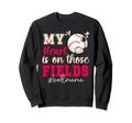 Those Fields Ball Mama Baseball Sweatshirt - Custom Art Print Unisex - T-Shirt, Sweatshirt, Hoodie