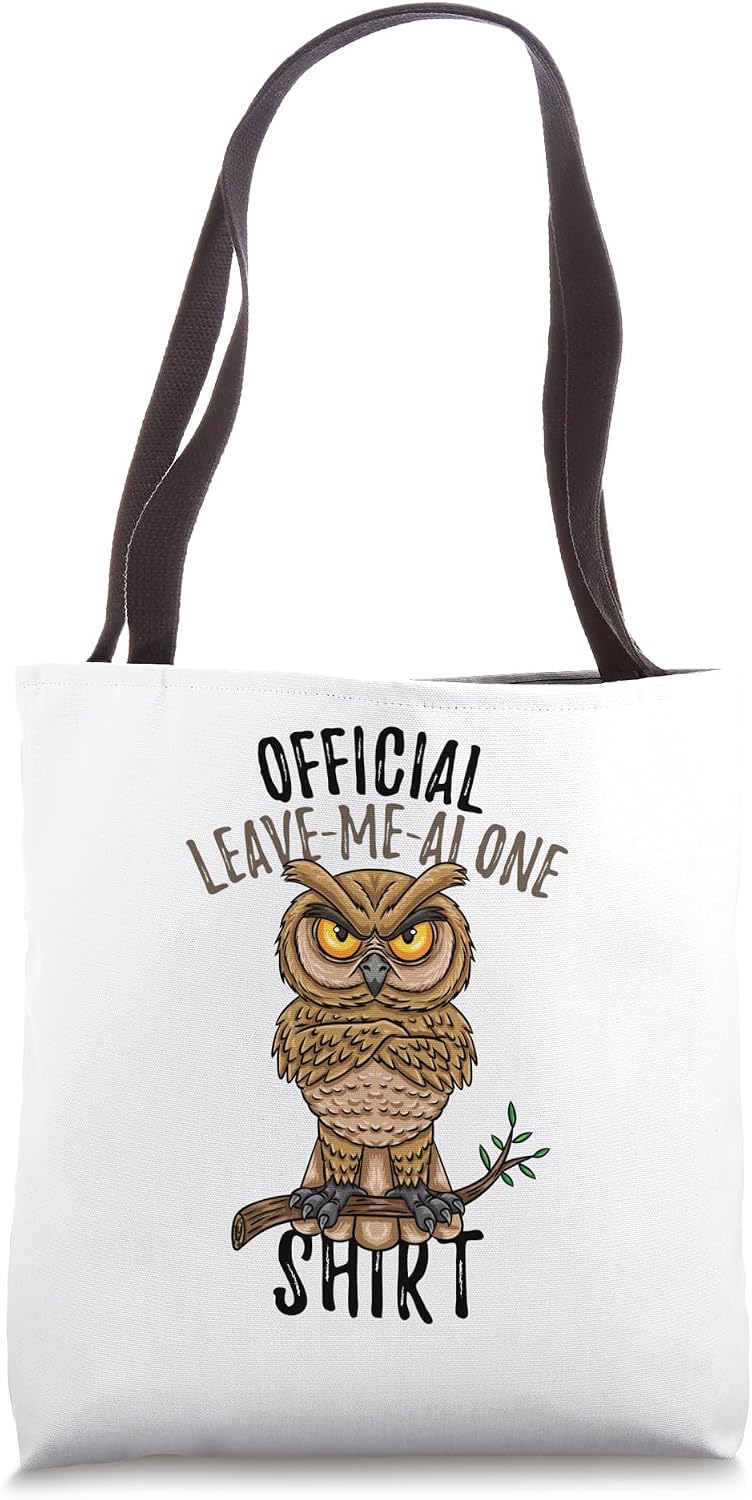 Official Leave Me Alone Owl Introvert - Adult & Kids T-Shirts, Sweatshirts & Hoodies apparel design preview 1