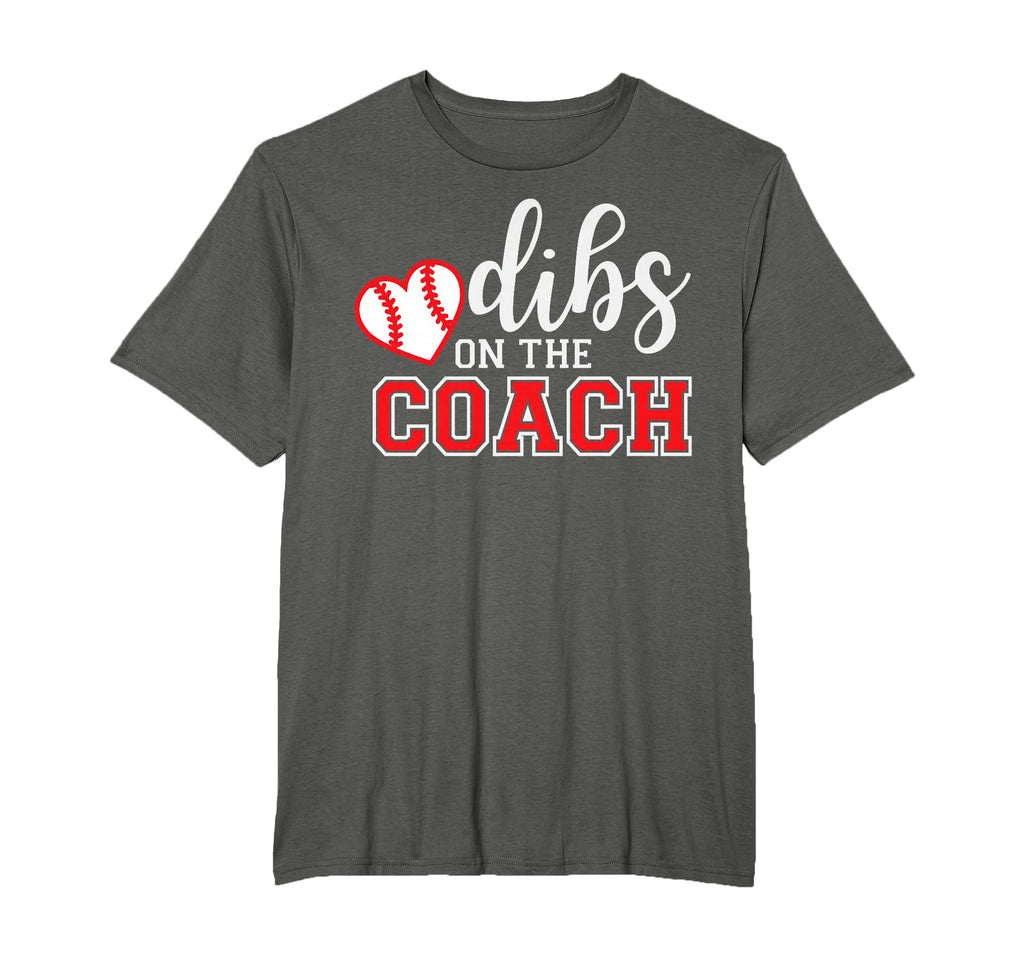 Softball Coach Dad Mom Dibs Coach T-Shirt - Minimalist Print for Adults - T-Shirt, Sweatshirt, Hoodie
