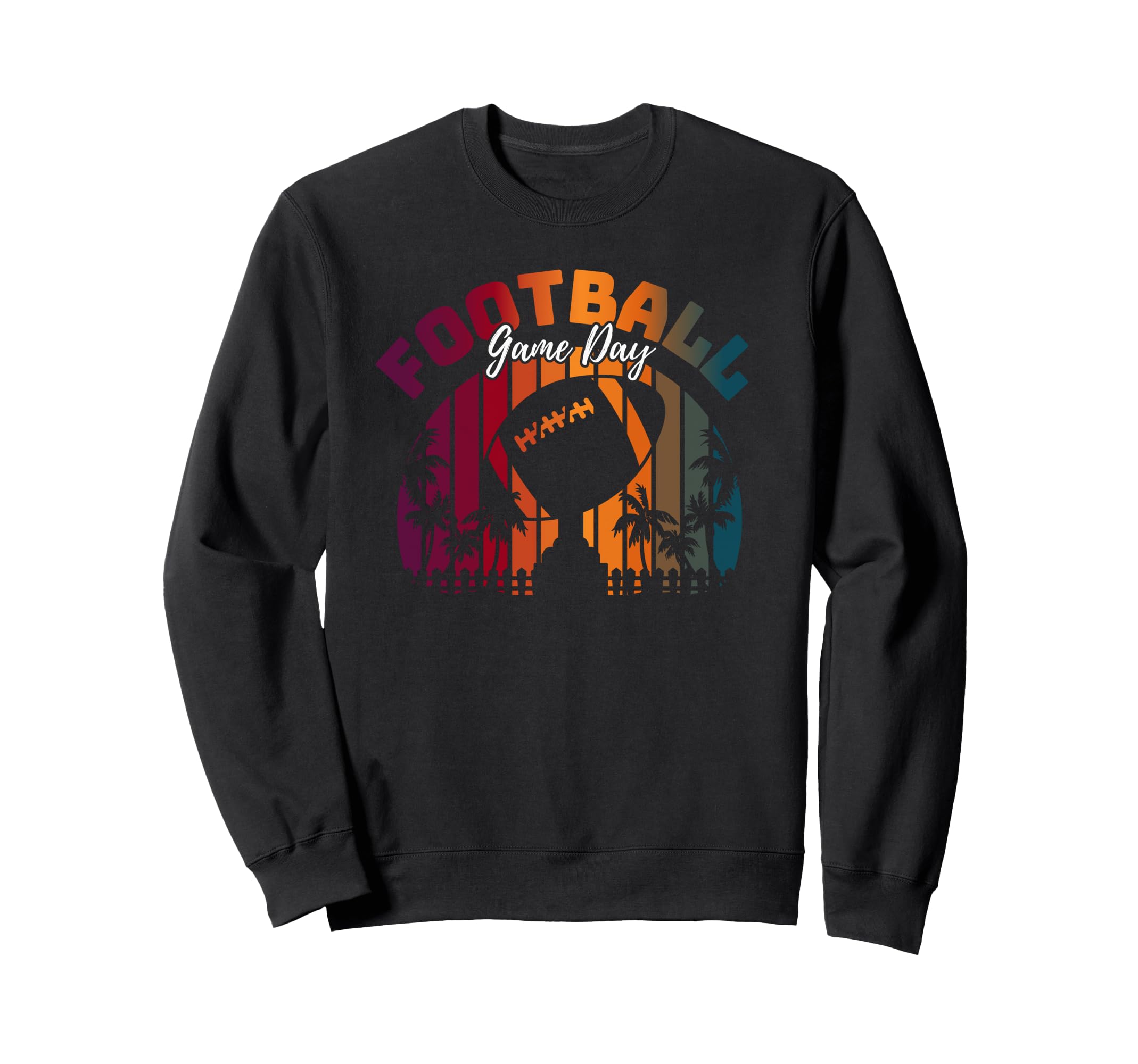 American Football Game Day Sunset Sweatshirt - Fun Novelty Design Unisex - T-Shirt, Sweatshirt, Hoodie
