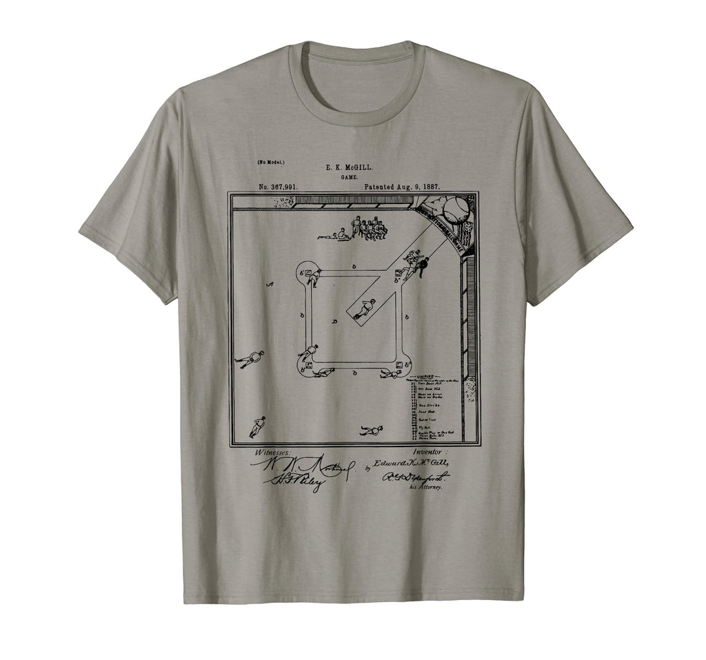 Old Baseball Game Patent Funny Baseball Sweatshirt - Trendy Graphic Unisex - T-Shirt, Sweatshirt, Hoodie