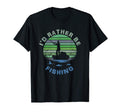 Id Rather Be Fishing Sunset Angler T-Shirt - Fun Novelty Design Men Women - T-Shirt, Sweatshirt, Hoodie