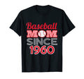 Baseball Mom Since 1960 T-Shirt - Trendy Graphic for Adults - T-Shirt, Sweatshirt, Hoodie