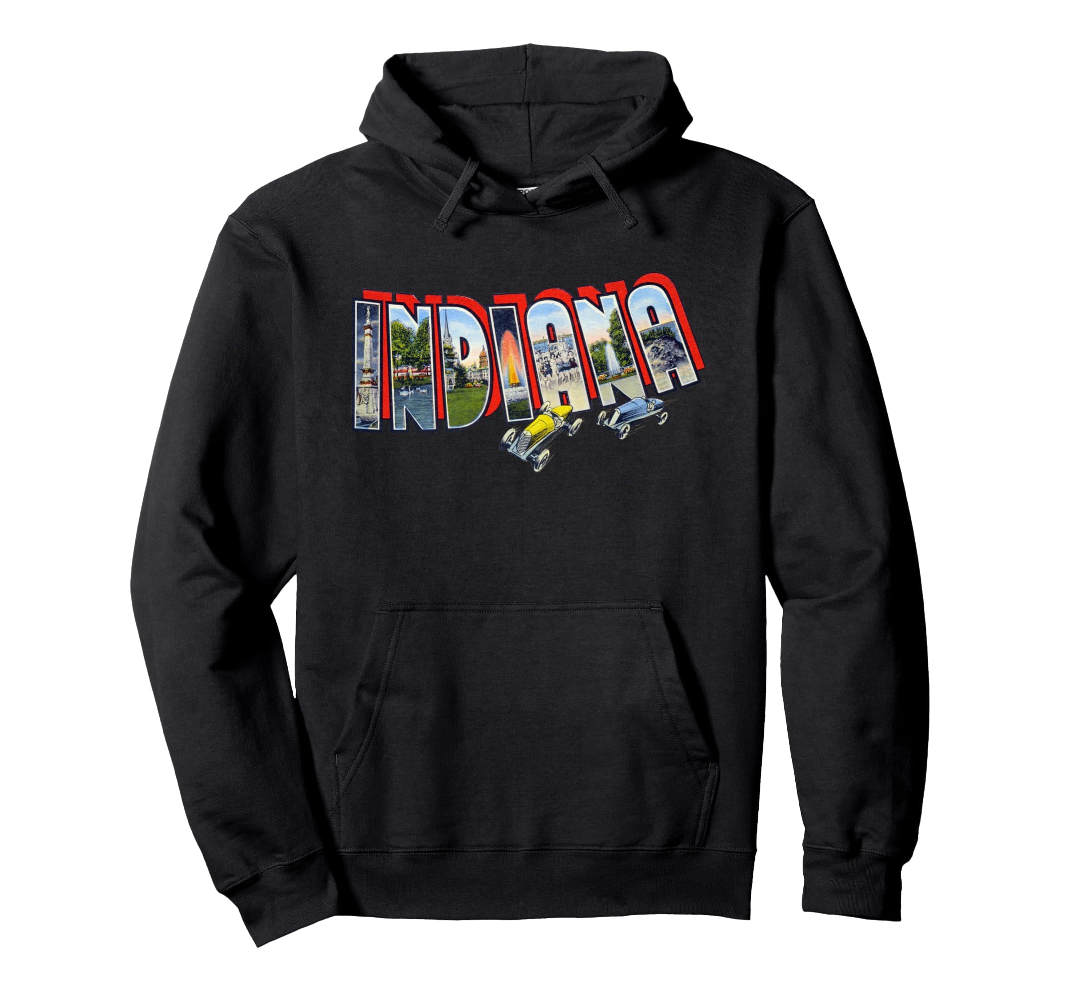 Indiana Souvenir Hoodie - Unique Graphic Unisex - T-Shirt, Sweatshirt, Hoodie