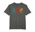 Peace Love Art Painting Palette Art T-Shirt - Unique Graphic Men Women - T-Shirt, Sweatshirt, Hoodie