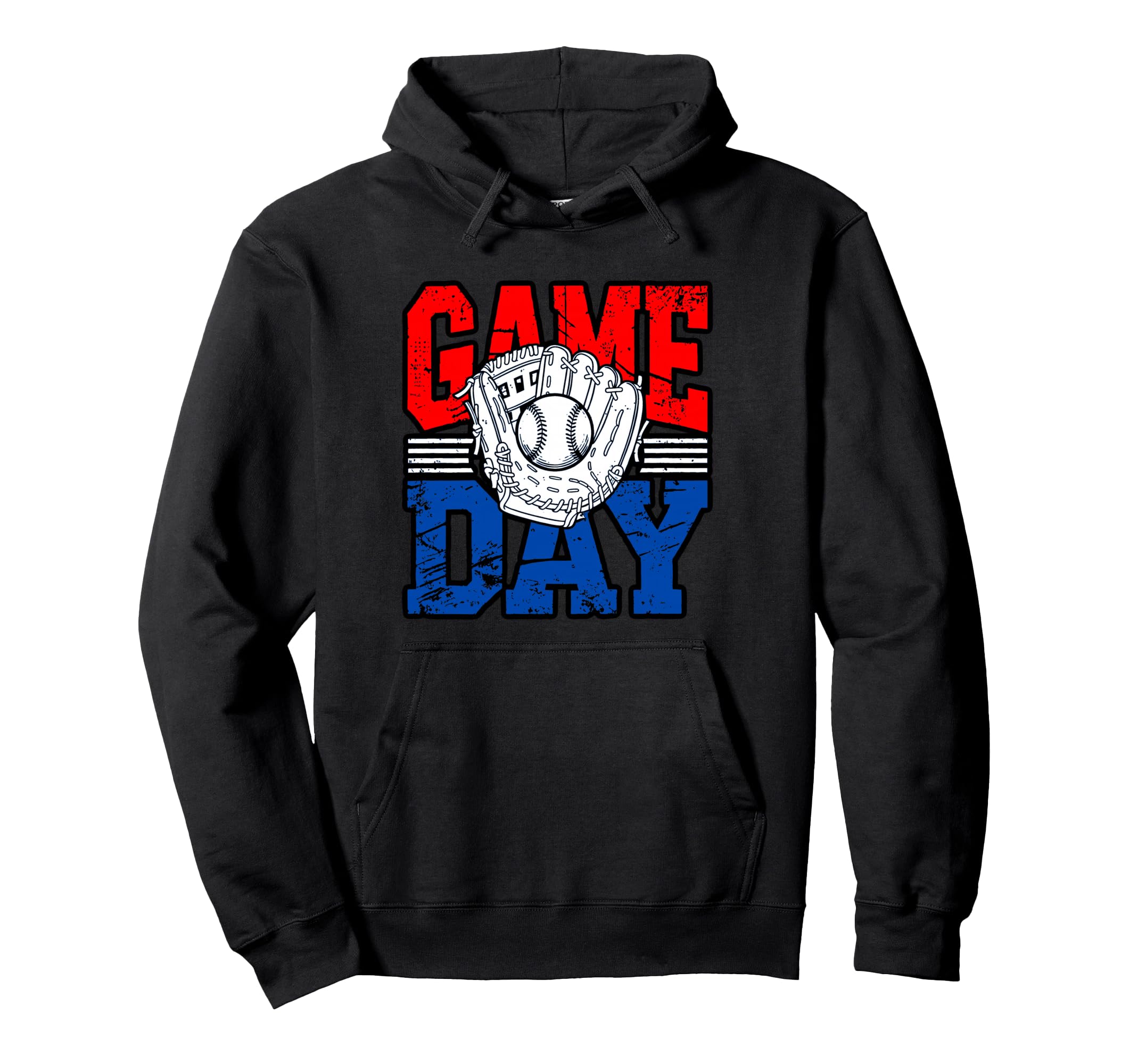 Game Day Baseball Glove And Ball Hoodie - Minimalist Print Unisex - T-Shirt, Sweatshirt, Hoodie