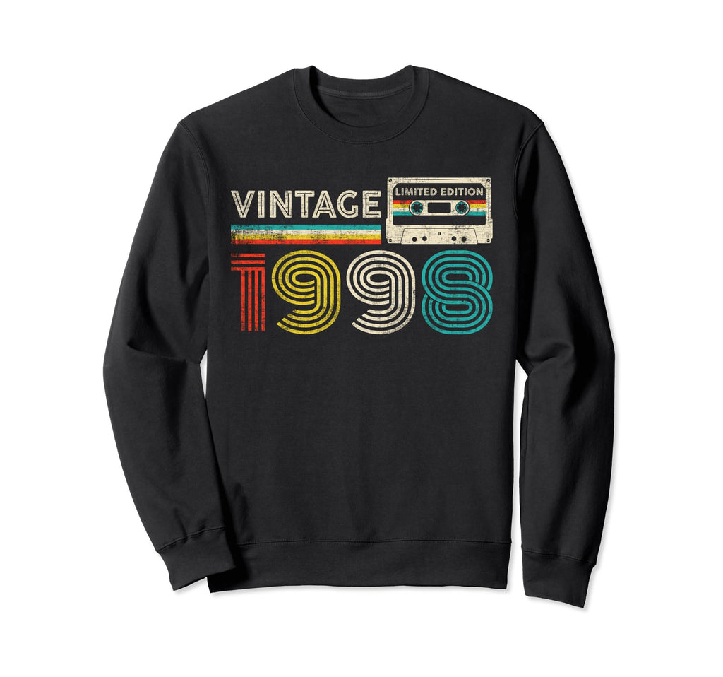 26Th Birthday Gifts 1998 Cassette Tape Sweatshirt - Unique Graphic Unisex - T-Shirt, Sweatshirt, Hoodie