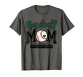 Baseball Mom Green Varsity Baseball T-Shirt - Minimalist Print Men Women - T-Shirt, Sweatshirt, Hoodie