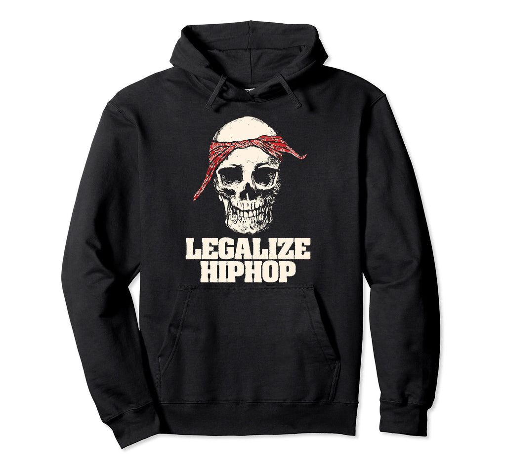Legalize Hiphop Skull Do Rag Bandana Old Hoodie - Graphic Print Men Women - T-Shirt, Sweatshirt, Hoodie