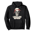 Legalize Hiphop Skull Do Rag Bandana Old Hoodie - Graphic Print Men Women - T-Shirt, Sweatshirt, Hoodie