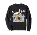 Photographer Smile Camera Funny Sweatshirt - Minimalist Print Men Women - T-Shirt, Sweatshirt, Hoodie