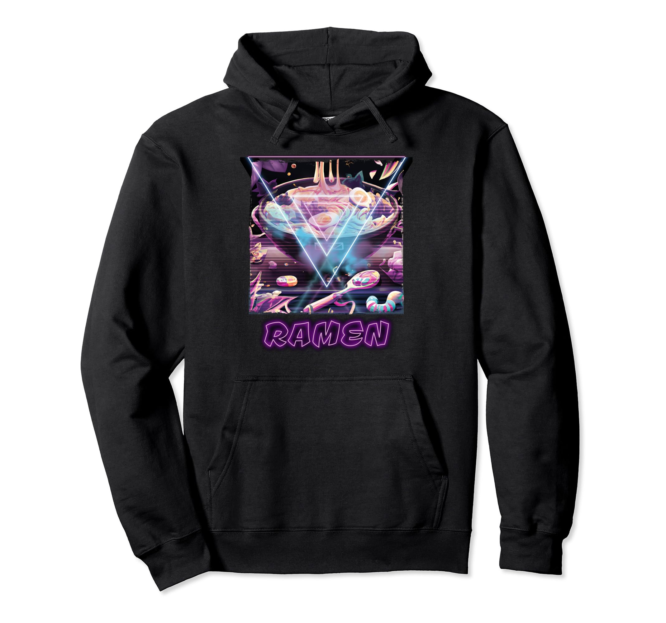 Vaporwave Cyberpunks Ramen Japanese Hoodie - Unique Graphic Men Women - T-Shirt, Sweatshirt, Hoodie