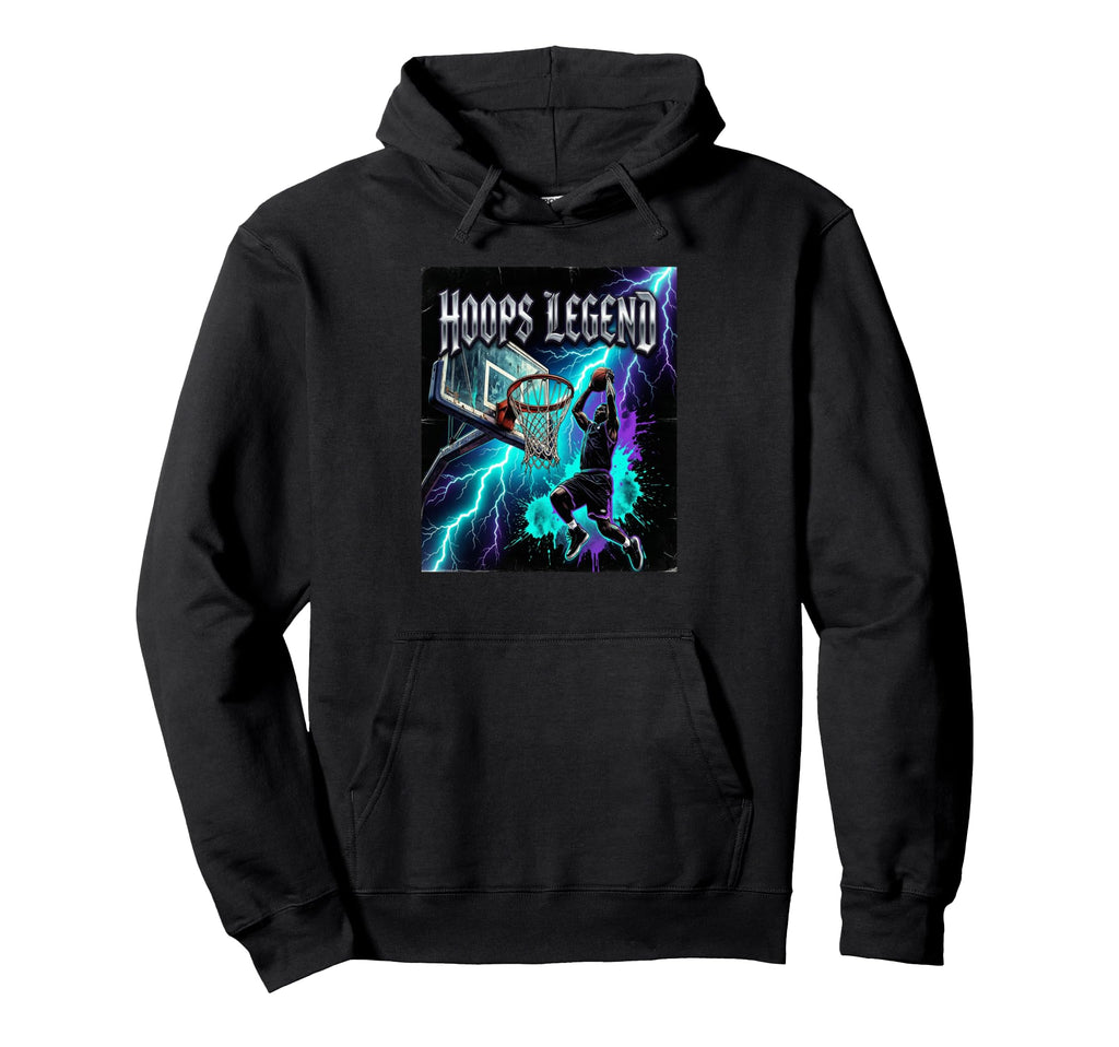 Hoops Legend Basketball Streetwear 90S Hoodie - Minimalist Print Unisex - T-Shirt, Sweatshirt, Hoodie