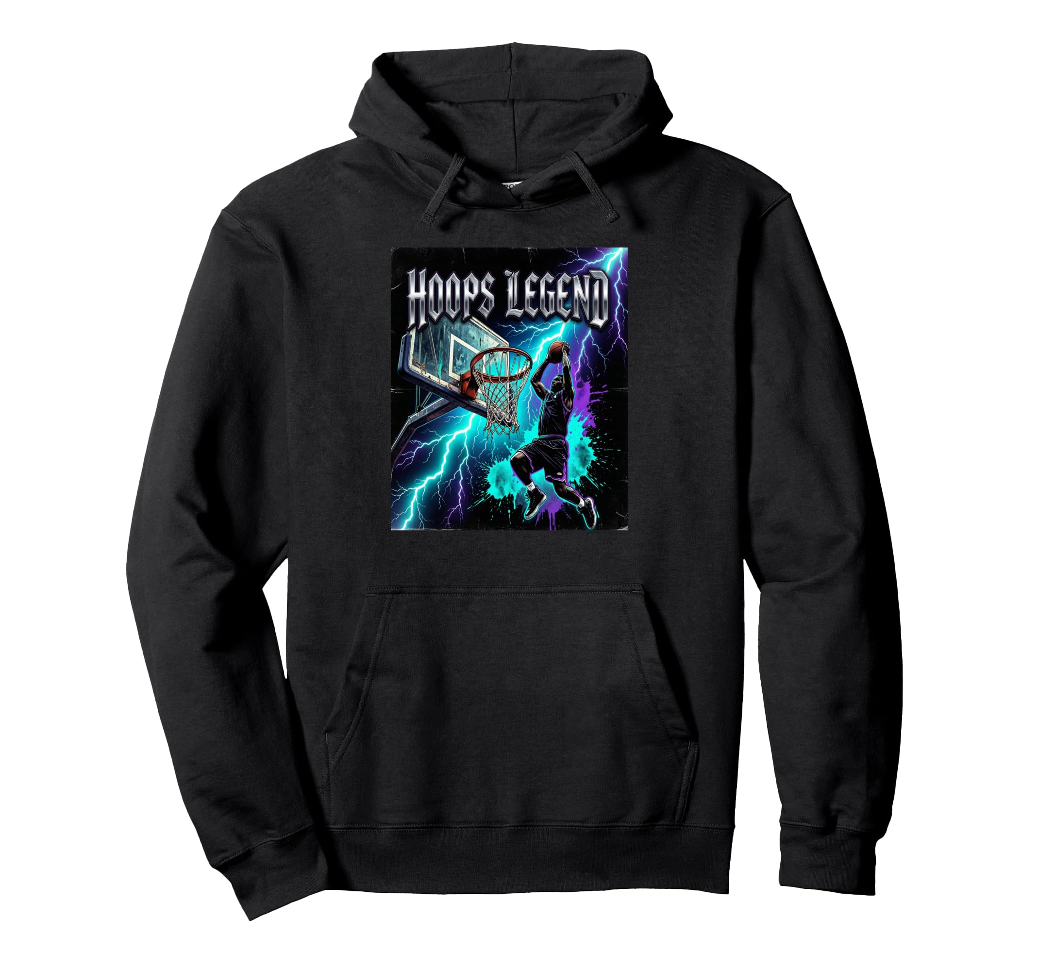 Hoops Legend Basketball Streetwear 90S Hoodie - Minimalist Print Unisex - T-Shirt, Sweatshirt, Hoodie