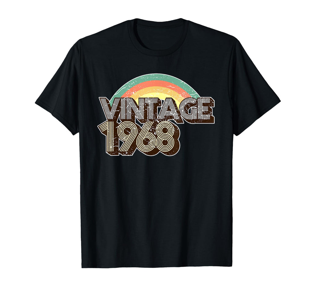 1968 Distressed 50Th Birthday Gift T-Shirt - Unique Graphic for Adults - T-Shirt, Sweatshirt, Hoodie
