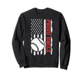 Proud Uncle Baseball Player Us Flag Sweatshirt - Graphic Print Men Women - T-Shirt, Sweatshirt, Hoodie