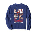 Leopard Baseball Softball Mom Sweatshirt - Custom Art Print for Adults - T-Shirt, Sweatshirt, Hoodie