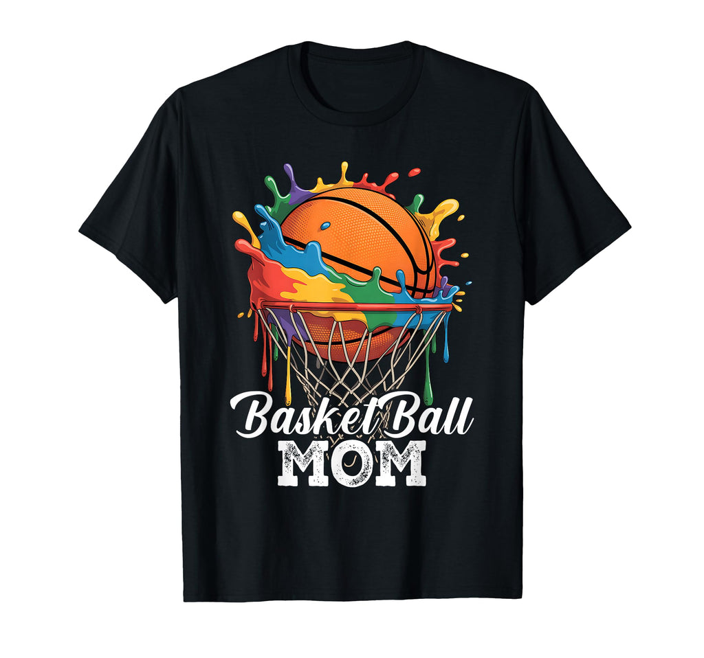 Basketball Mom Game Day Funny Player Mothers T-Shirt - Graphic Print Unisex - T-Shirt, Sweatshirt, Hoodie