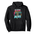 Old School Beats Hip Hop Hoodie - Fun Novelty Design for Adults - T-Shirt, Sweatshirt, Hoodie