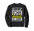 Baseball Softball Uncle Proud Sweatshirt - Trendy Graphic Men Women - T-Shirt, Sweatshirt, Hoodie