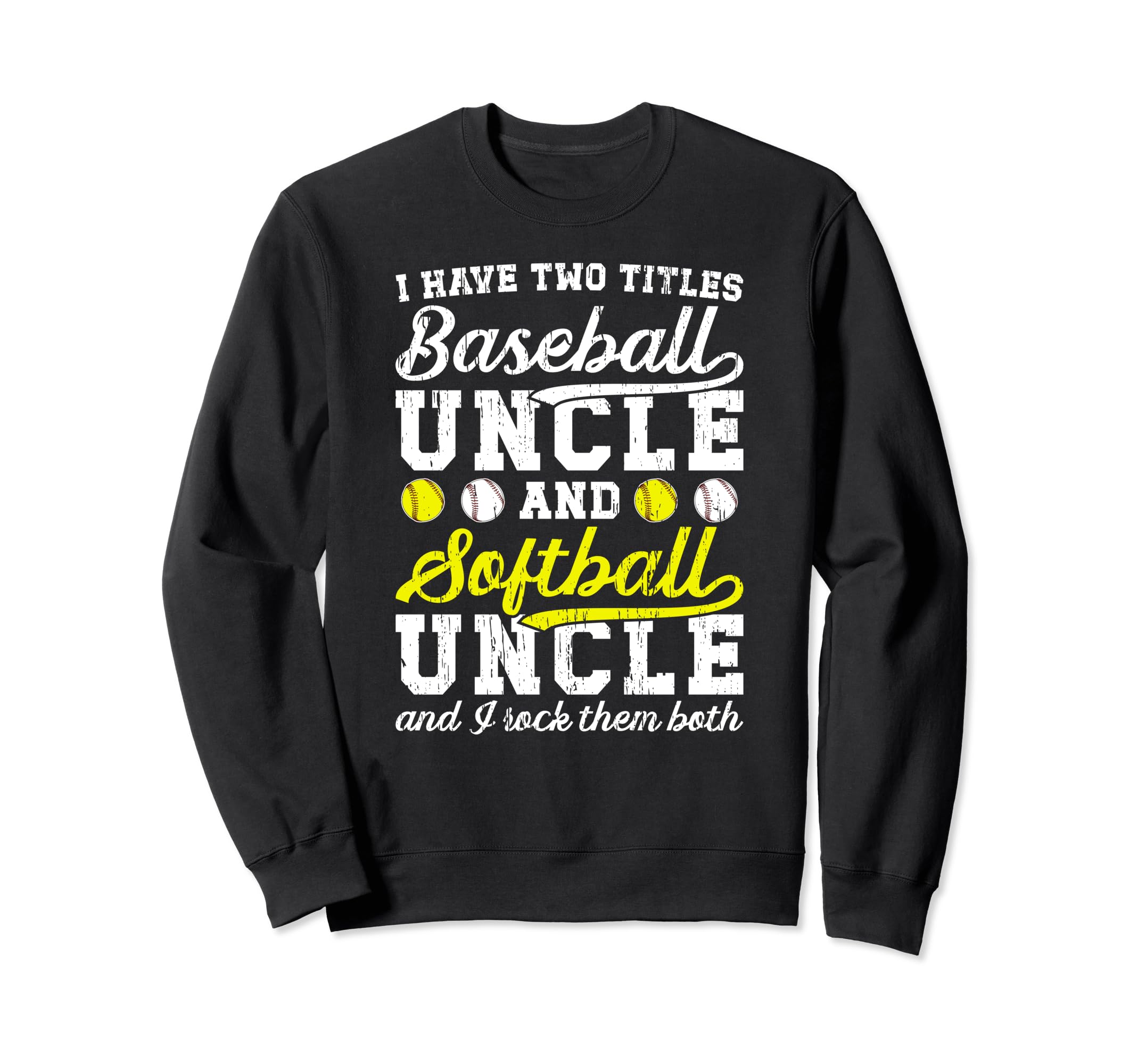Baseball Softball Uncle Proud Sweatshirt - Trendy Graphic Men Women - T-Shirt, Sweatshirt, Hoodie