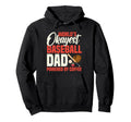 Worlds Okayest Baseball Dad Powered Hoodie - Fun Novelty Design Men Women - T-Shirt, Sweatshirt, Hoodie