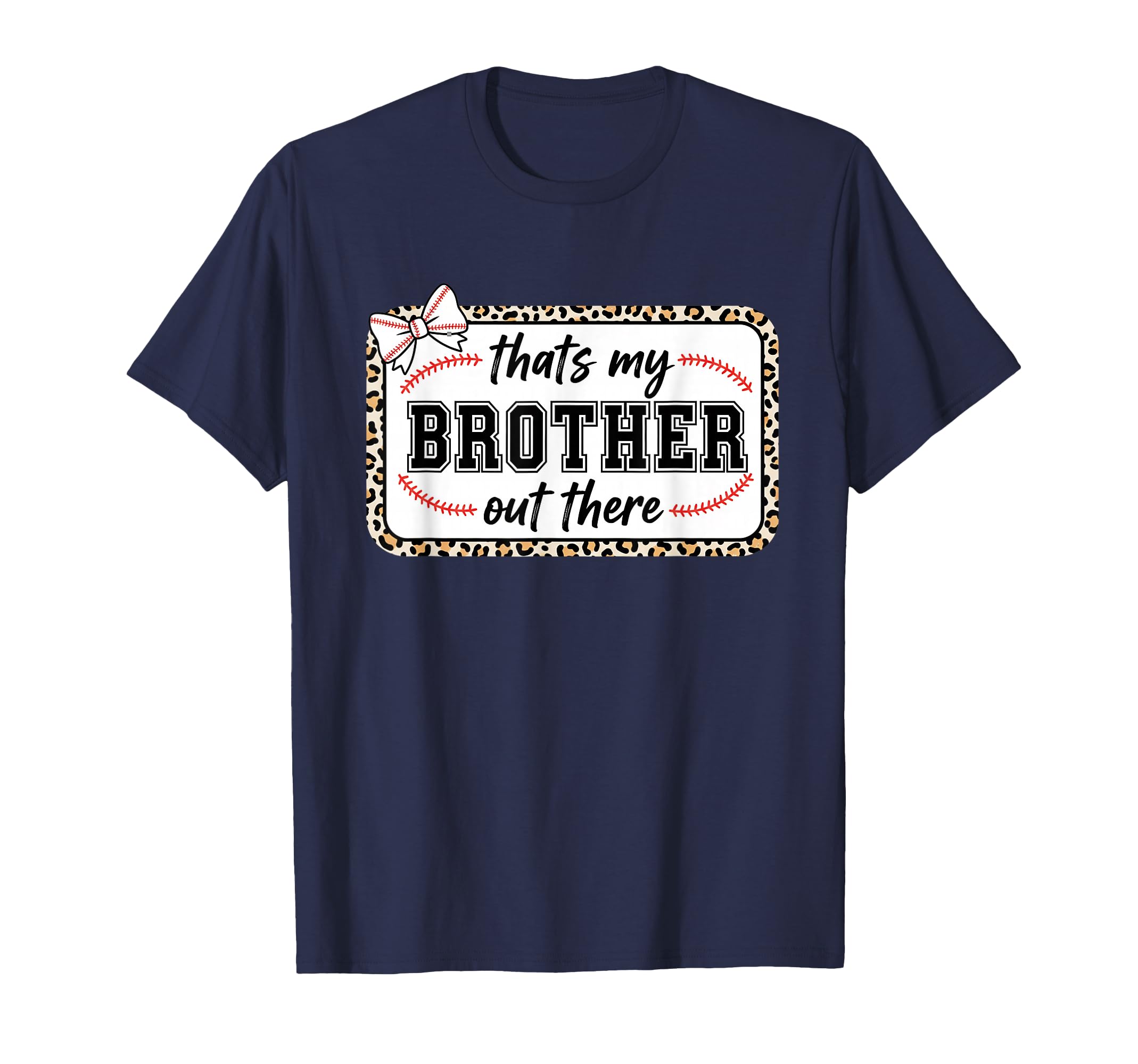 Cat Mom Thats My Brother Out There Baseball T-Shirt - Graphic Print Unisex - T-Shirt, Sweatshirt, Hoodie