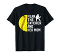 Fear Softball Catcher Mom Softball T-Shirt - Minimalist Print Men Women - T-Shirt, Sweatshirt, Hoodie