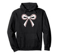 Baseball Bow Baseball Mom Mama Hoodie - Graphic Print Unisex - T-Shirt, Sweatshirt, Hoodie