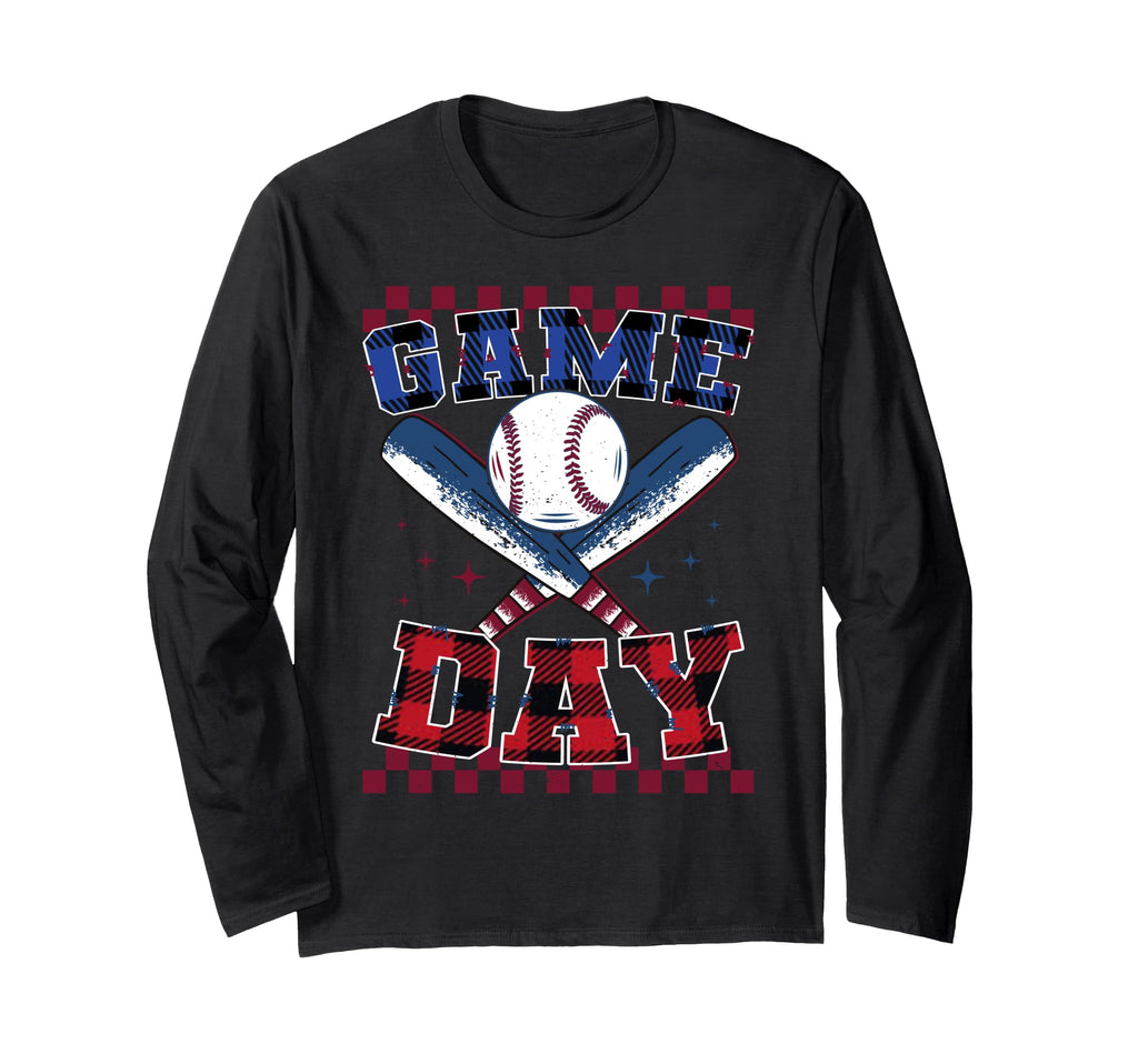 Game Day Baseball Bat Sports Gift Sweatshirt - Custom Art Print Men Women - T-Shirt, Sweatshirt, Hoodie