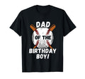Funny Dad Birthday Baseball Theme T-Shirt - Minimalist Print Men Women - T-Shirt, Sweatshirt, Hoodie