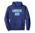 Distressed Greece Flag Greek Pride Hoodie - Novelty Apparel for Adults - T-Shirt, Sweatshirt, Hoodie