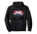 Alien Abduction Alien Vaporwave Ufo Hoodie - Casual Everyday Wear Unisex - T-Shirt, Sweatshirt, Hoodie
