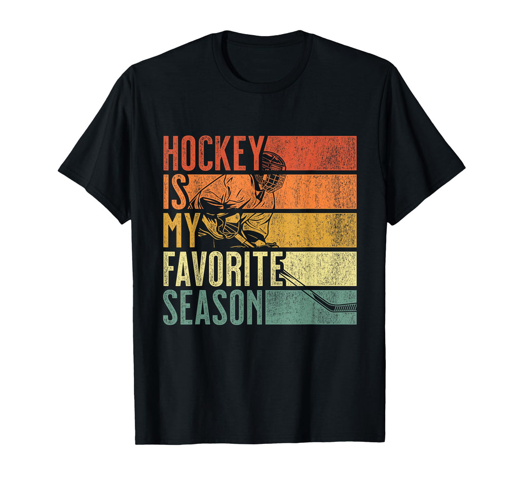 Distressed Hockey Is My Favorite Season T-Shirt - Trendy Graphic for Adults - T-Shirt, Sweatshirt, Hoodie