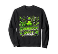 Shamrock And Roll St Patrick Day Sweatshirt - Minimalist Print Men Women - T-Shirt, Sweatshirt, Hoodie