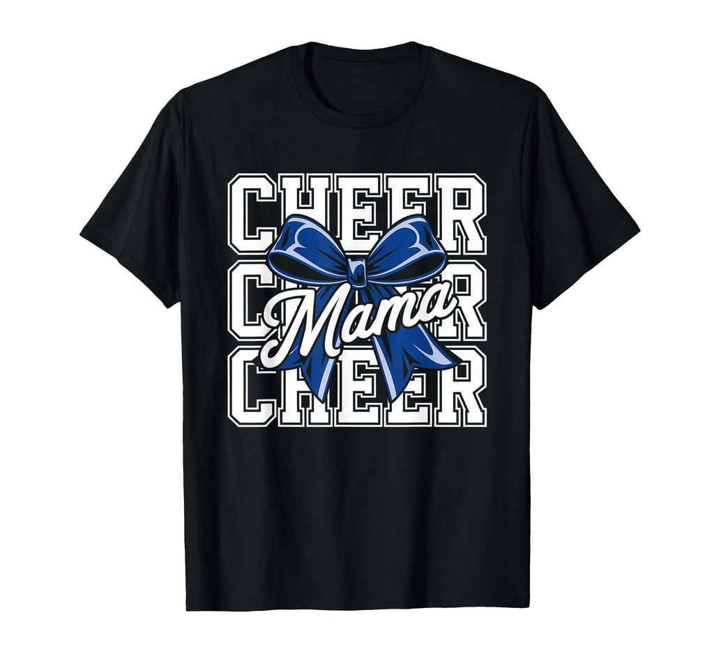 Cheer Mom Mother Bow Cheerleader T-Shirt - Fun Novelty Design for Adults - T-Shirt, Sweatshirt, Hoodie