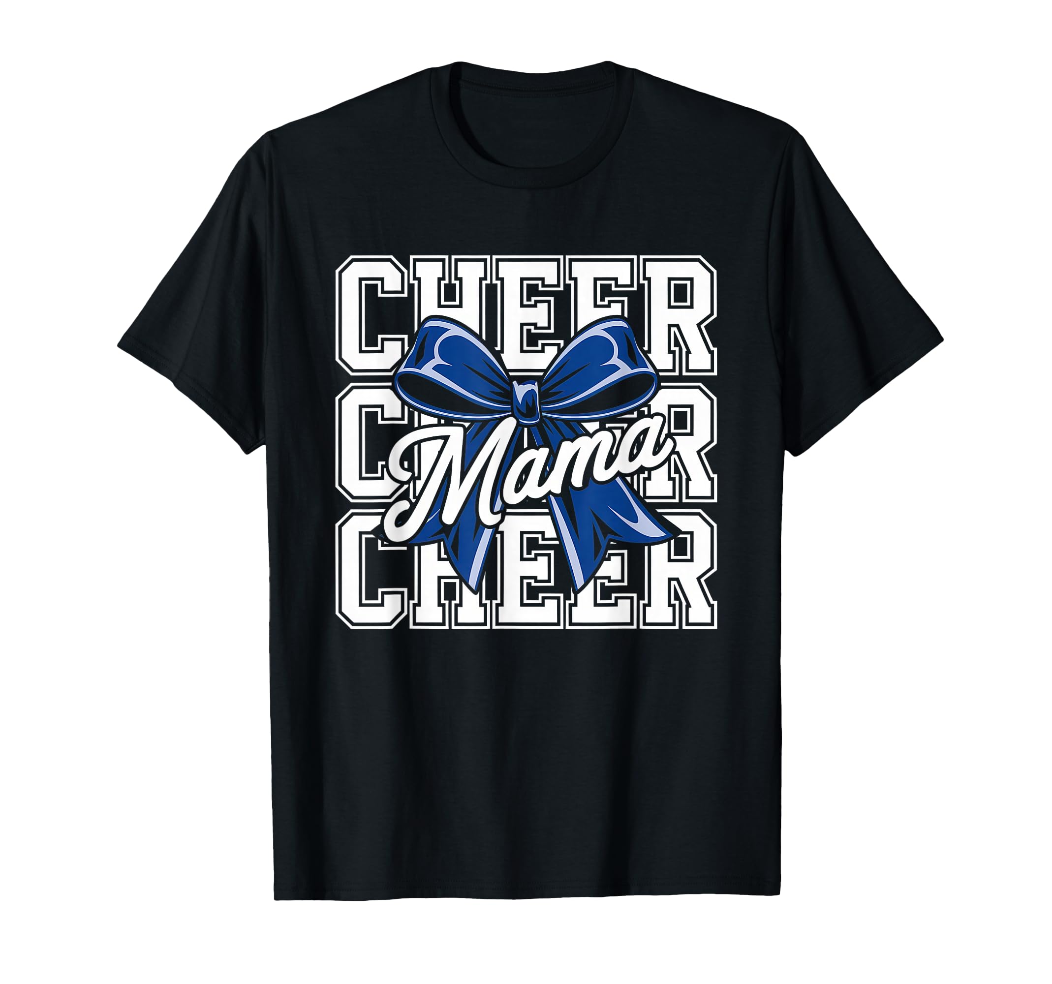Cheer Mom Mother Bow Cheerleader T-Shirt - Fun Novelty Design for Adults - T-Shirt, Sweatshirt, Hoodie