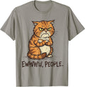 Ew People Yuck Introvert Anti-social Cat Humor - Adult & Kids T-Shirts, Sweatshirts & Hoodies apparel design preview 1
