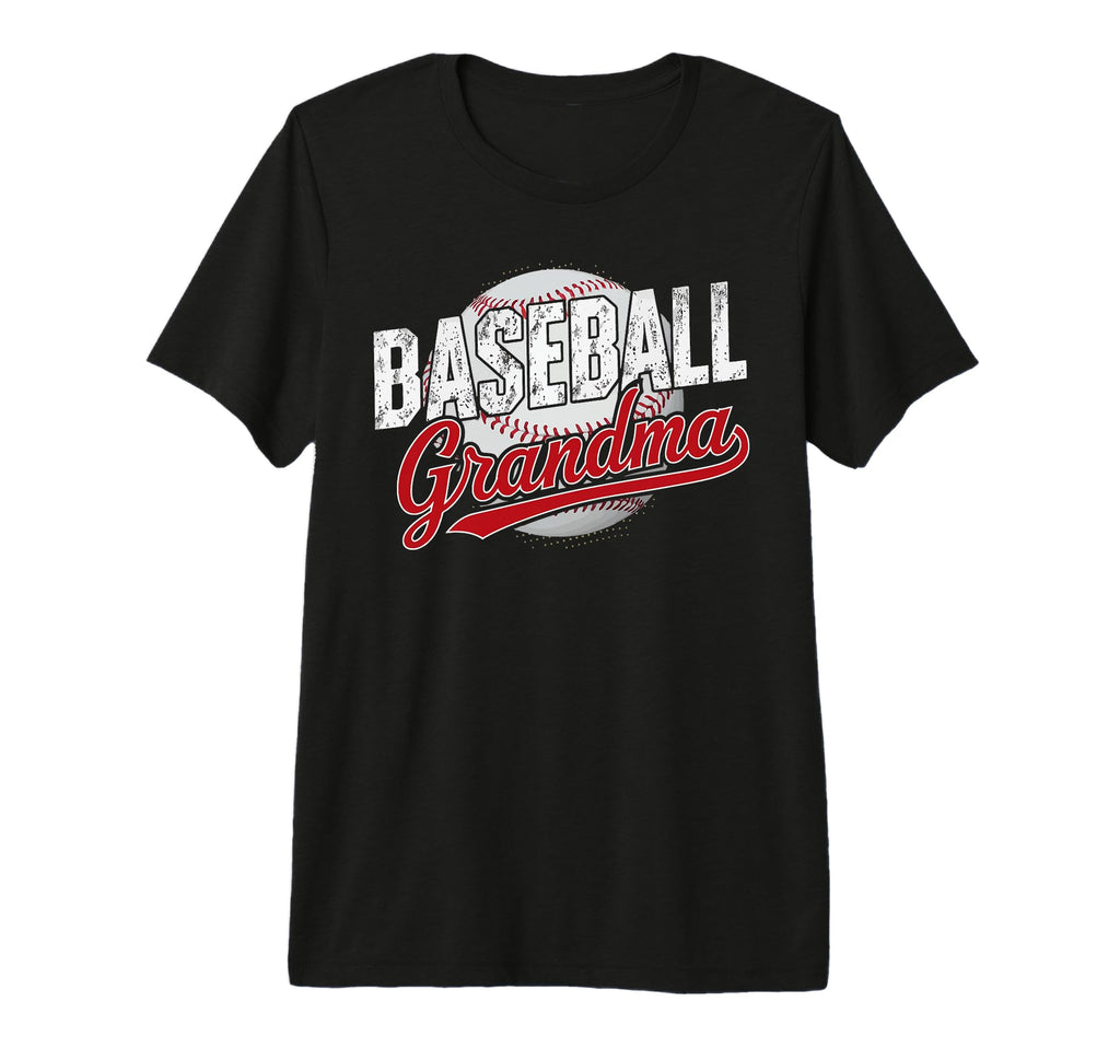 Baseball Grandma Grandmother Granny T-Shirt - Custom Art Print Unisex - T-Shirt, Sweatshirt, Hoodie