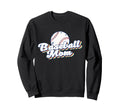 Baseball Mom Softball Mom Mothers Sweatshirt - Casual Everyday Wear Unisex - T-Shirt, Sweatshirt, Hoodie