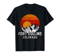 Fort Collins Colorado Mountain Sunset T-Shirt - Fun Novelty Design Unisex - T-Shirt, Sweatshirt, Hoodie