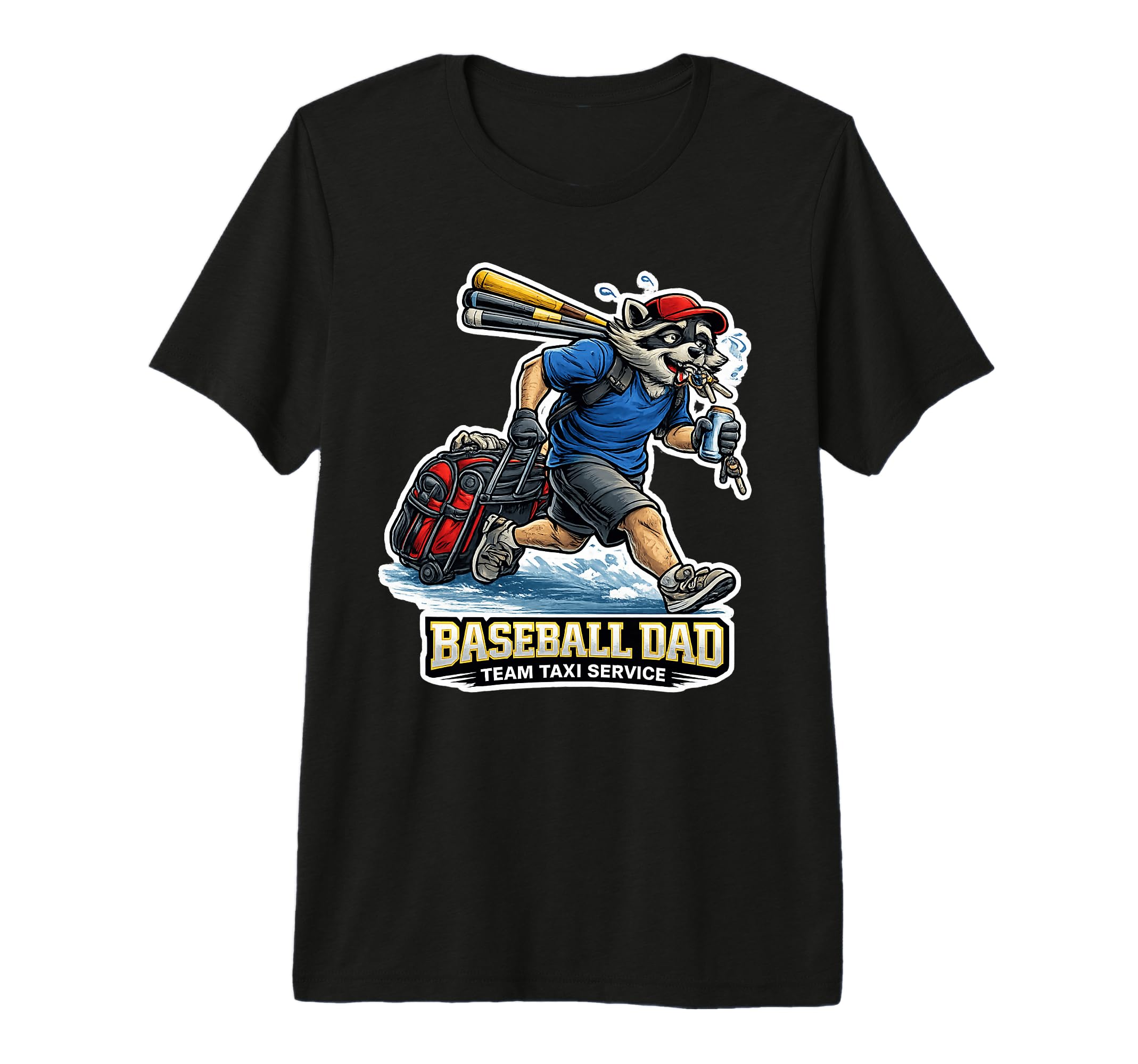 Mens Baseball Dad Team Taxi Service T-Shirt - Novelty Apparel Unisex - T-Shirt, Sweatshirt, Hoodie