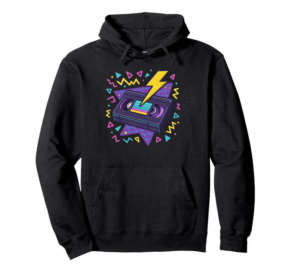 80S Lightning Pop Art Vibes Hoodie - Casual Everyday Wear for Adults - T-Shirt, Sweatshirt, Hoodie